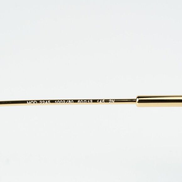 NEW Versace VE2245 100280 Gold Blue Rectangle Rimless Metal Unisex Sunglasses - Picture 10 of 13